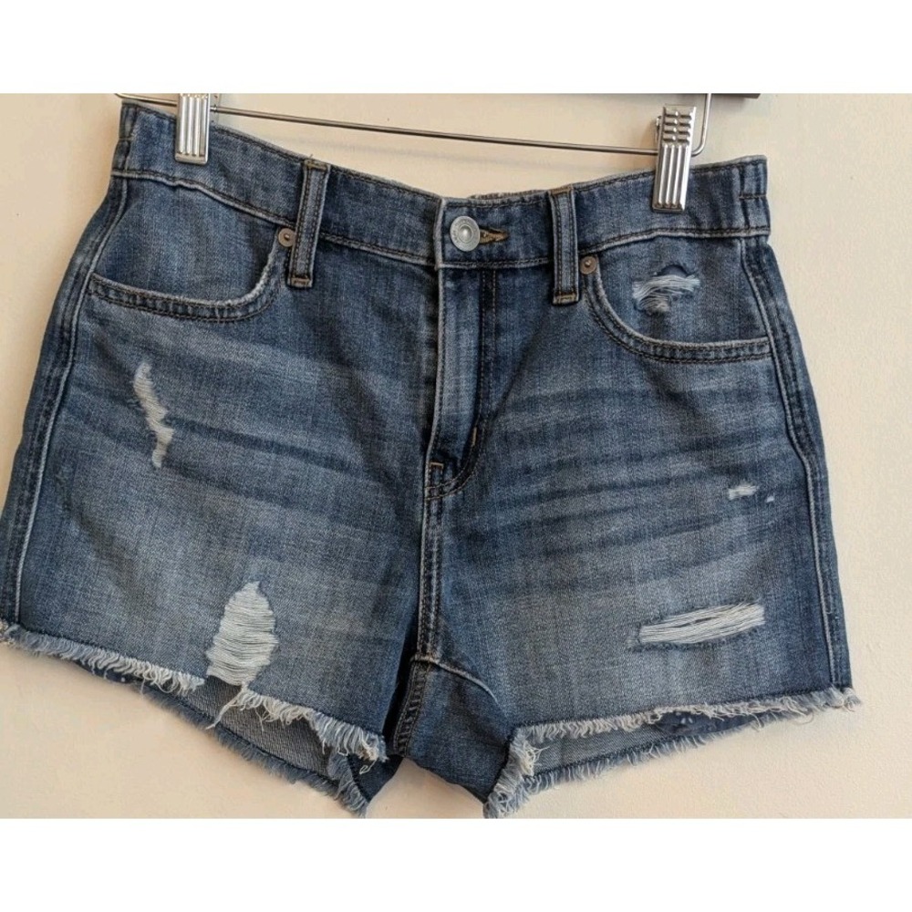 New Aerie Real Original Denim Jean‎ Shorts Size XS Shorts Medium Wash